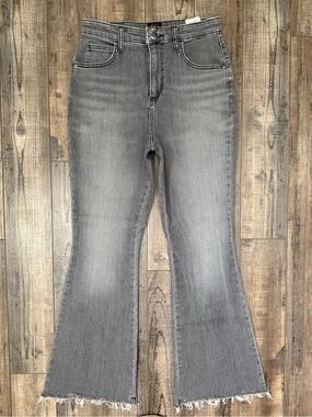 Lee Women’s High-Rise Gray Washed Black Flare Jeans 8M